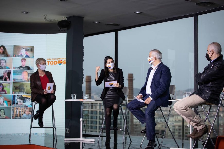 FOTOGRAFÍA. BARCELONA (ESPAÑA), 05.02.2021. la presidente de Ciutadans Partit de la Ciutadanía-Ciudadanos (Cs), Inés Arrimadas García. Ñ Pueblo (1)