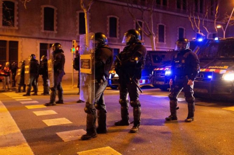 Primera noche sin disturbios en Barcelona por Pablo Hasel tras ocho días de incidentes