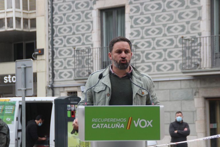 Abascal acusa a la Generalitat de instigar las protestas separatistas contra simpatizantes de VOX