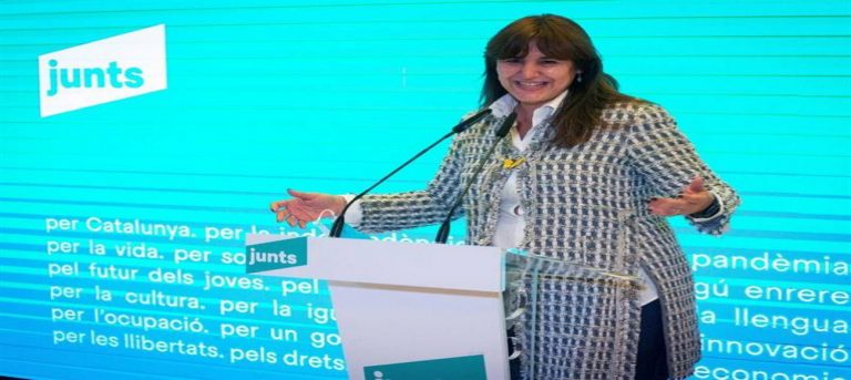 Imputada candidata de JxCAT: «El lema de España es jueces, jueces y jueces; el nuestro»: Referéndum, Referéndum y Referéndum