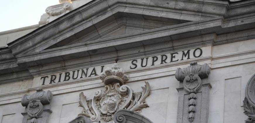 FOTOGRAFÍA. MADRID (ESPAÑA), 22.02.2021. Prisión permanente a una madre por matar a su hija. Detalle de la fachada del Tribunal Supremo del Reino de España. TS anula la expulsión de la Guardia Civil en Navarra. Efe 