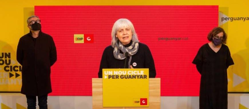 FOTOGRAFÍA. SABADELL (BARCELONA) ESPAÑA, 10.02.2021. La cabeza de lista de (CUP) en las elecciones catalanas del 14F, Dolors Sabater. Efe