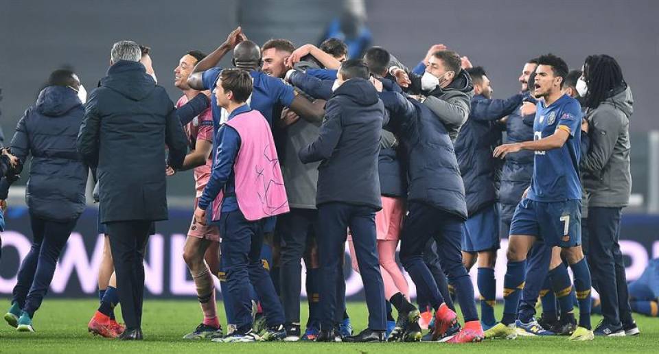 Roma (Italia), martes 9 de marzo de 2021. Un Oporto épico, que jugó más de una hora con diez hombres, eliminó este martes al Juventus en los octavos. Efe