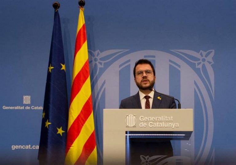 El candidato de ERC Pere Aragonés se somete a la primera votación de su investidura en la que no saldrá elegido porque Jxcat votará abstención