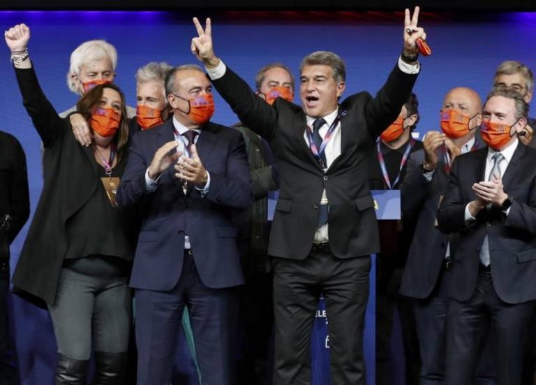  La junta directiva de Joan Laporta firma ante notario el aval de 124,6 millones de euros, paso previo para poder ser investida 