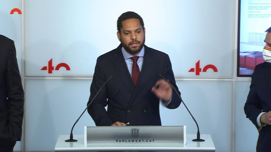 FOTOGRAFÍA. BARCELONA (ESPAÑA), 12.03.2021. plena de Constitución del Parlamento de Cataluña para la XII legislatura catalana. Ñ pueblo (3)