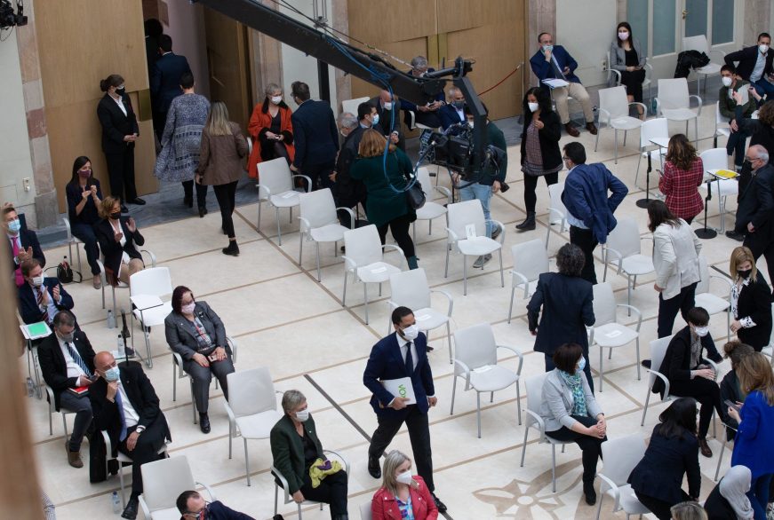 FOTOGRAFÍA. BARCELONA (ESPAÑA), 30.03.2021. El presidente del grupo parlamentario de VOX en el Parlamento de Cataluña, Ignacio Garriga Vaz de Concicao. Ñ Pueblo (3)