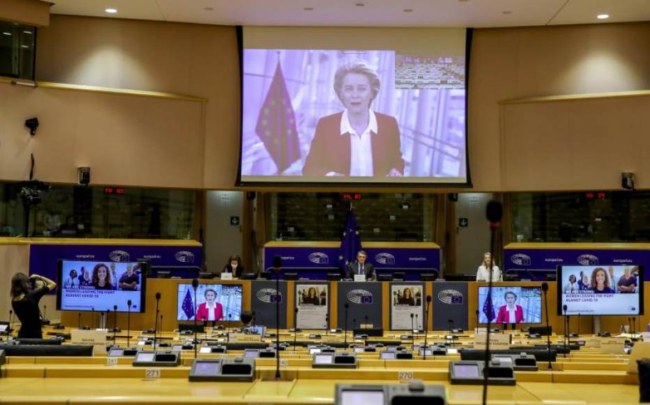 FOTOGRAFÍA. BRUSELAS (BÉLGICA), 04.03.2021. La presidenta de la Comisión Europea, Ursula Von der Leyen. Efe