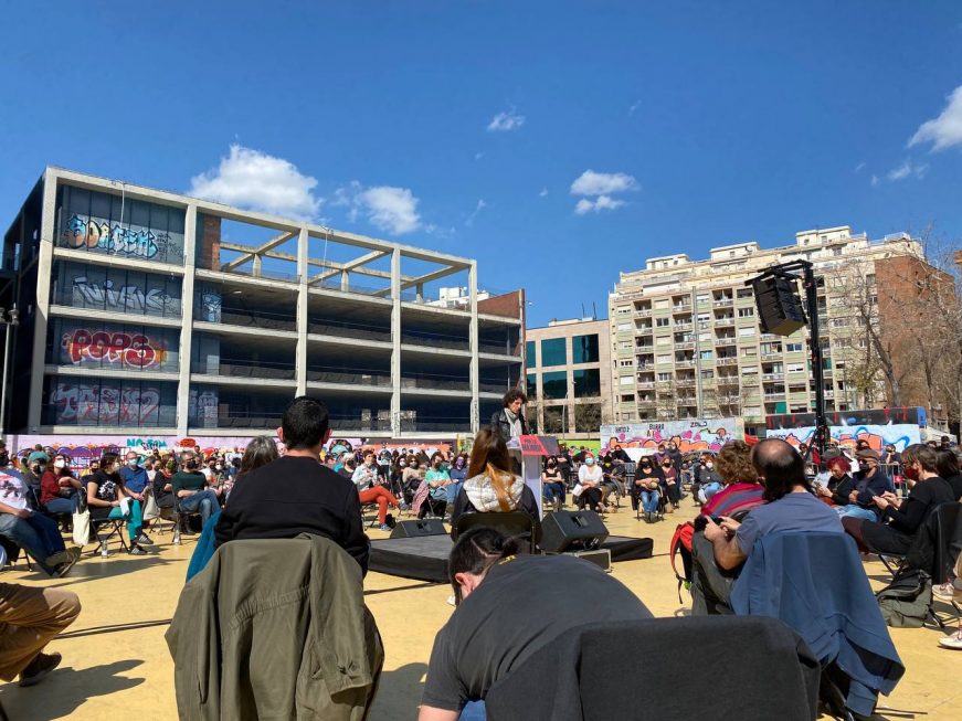 FOTOGRAFÍA. La formación política de ultraizquierda separatista CUP y entidades afines. Ñ pueblo (3)