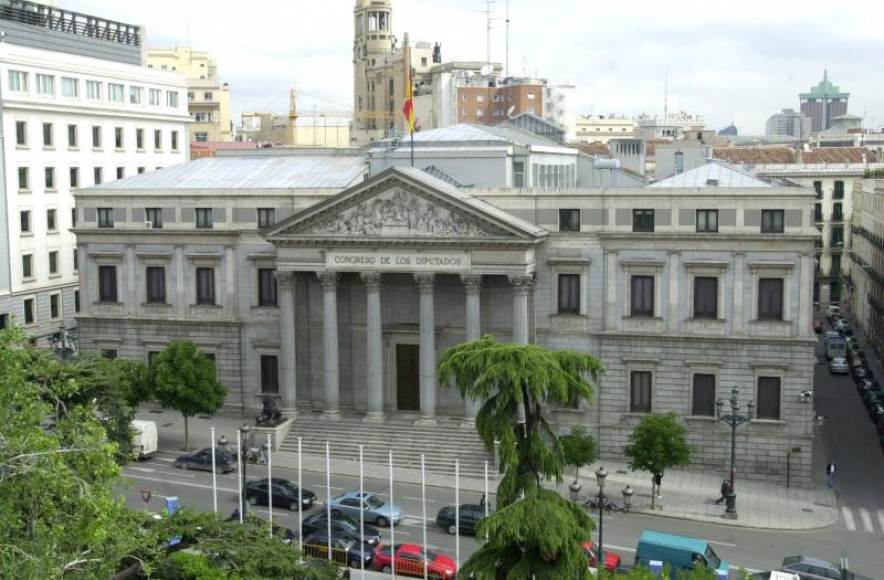 FOTOGRAFÍA. MADRID (ESPAÑA), 07.03.2021. Madrid. Vista exterior del Congreso de los Diputados. Efe