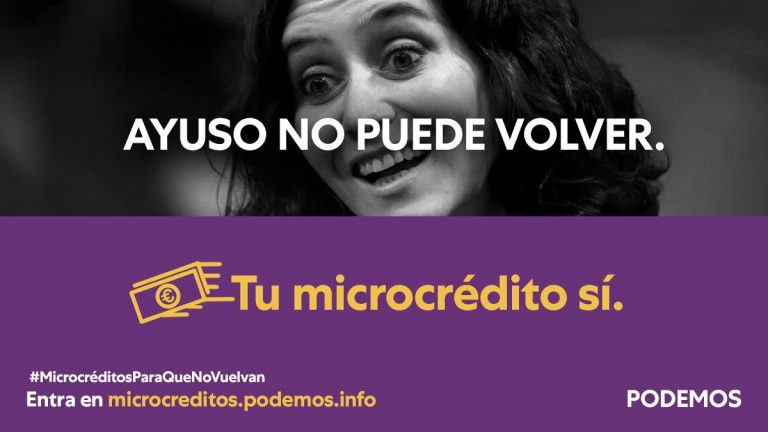 La ultraizquierda Podemos pide dinero para financiar la campaña de Pablo Iglesias para que «no vuelvan los fascistas» en el poder en Madrid