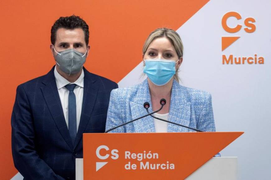 FOTOGRAFÍA. MURCIA (ESPAÑA), 12.03.2021. La coordinadora de la formación de la veleta naranja Ciutadans Partit de la Ciutadanía-Ciudadanos (Cs) en la Región de Murcia. Efe