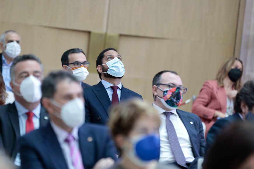 FOTOGRAFÍA. PARLAMENTO DE CATALUÑA (BARCELONA) ESPAÑA, 12.03.2021. La imputada por corrupción por el Tribunal Supremo del Reino de España, Laura Borrás Castanyer. Ñ Pueblo (5)