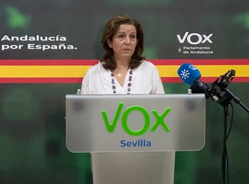 FOTOGRAFÍA. SEVILLA (ESPAÑA), 15.03.2021. La diputada de VOX por Sevilla en el Parlamento de Andalucía, María José Piñero. Lasvocesdelpueblo (Ñ Pueblo)