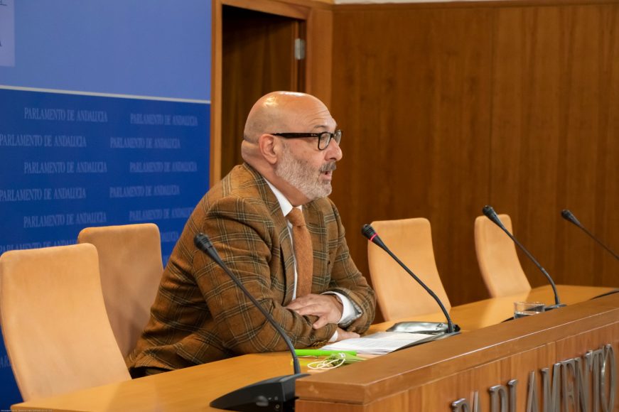 FOTOGRAFÍA. SEVILLA (ESPAÑA), 24.03.2021. El portavoz del grupo parlamentario VOX en Andalucía, Alejandro Hernández. Ñ pueblo (1)