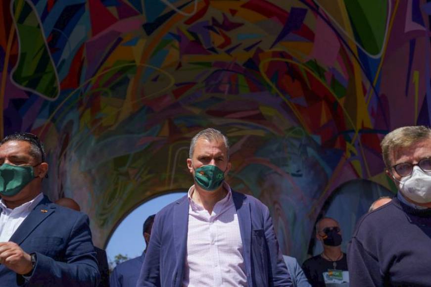 FOTOGRAFÍA. SNTA CRUZ DE TENERIFE (ESPAÑA), 23.03.2021. El secretario general de VOX, Francisco Javier Ortega Smith-Molina (c). Efe