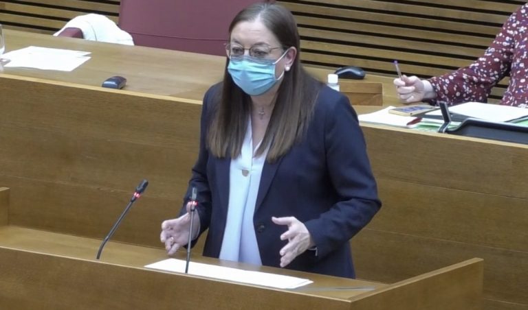 Llanos Massó (VOX) acusa al consejero de Educación de «coaccionar a los padres que no quieren que sus hijos estudien en valenciano»