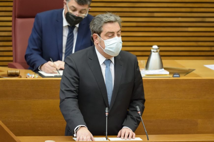 FOTOGRAFÍA. VALENCIA (ESPAÑA), 24.03.2021. El presidente y portavoz adjunto del Grupo Parlamentario VOX Comunidad Valenciana, José María Llanos. Lasvocesdelpueblo (Ñ Pueblo)