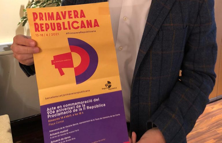 El Gobierno del Ayuntamiento de Barcelona del PSOE y Podemos (Ada Colau) organiza la «Primavera Republicana»