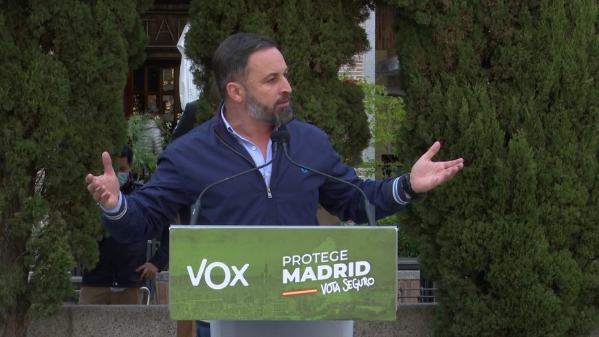 FOTOGRAFÍA. LAS ROZAS (MADRID) ESPAÑA, 22.04.2021. El presidente de VOX, Santiago Abascal Conde. Ñ Pueblo