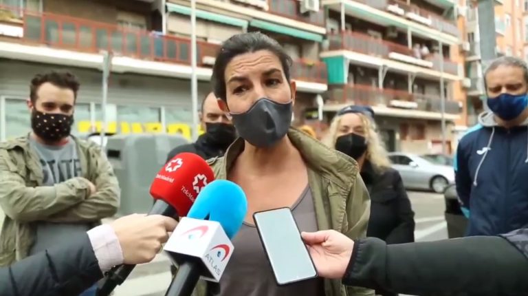 La candidata Rocío Monasterio garantiza que cuando llegue VOX al poder en la Comunidad de Madrid «se acabará esa inseguridad y el miedo»