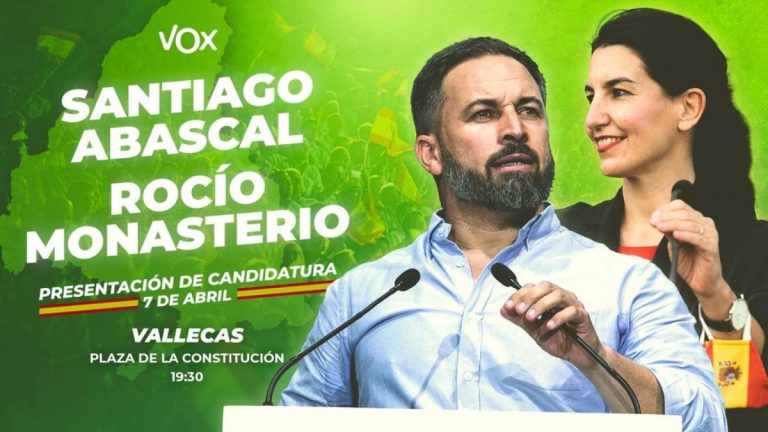 VOX presenta hoy su candidatura al 4M de Madrid: «Los barrios más humildes de España, traicionados y burlados por la izquierda Netflix, se pondrán en pie»