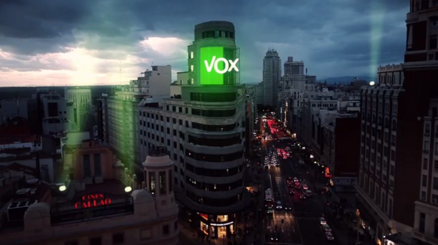 FOTOGRAFÍA. MADRID (ESPAÑA), 04.04.2021. Presentación de la candidatura de VOX a las Elecciones del 4 Mayo en la Comunidad de Madrid. Ñ Pueblo (1)