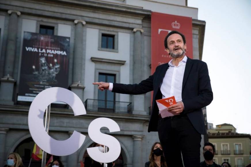 FOTOGRAFÍA. MADRID (ESPAÑA), 17.04.2021. El candidato a la presidencia de la Comunidad de Madrid por Ciudadanos, Edmundo Bal Francés. Efe