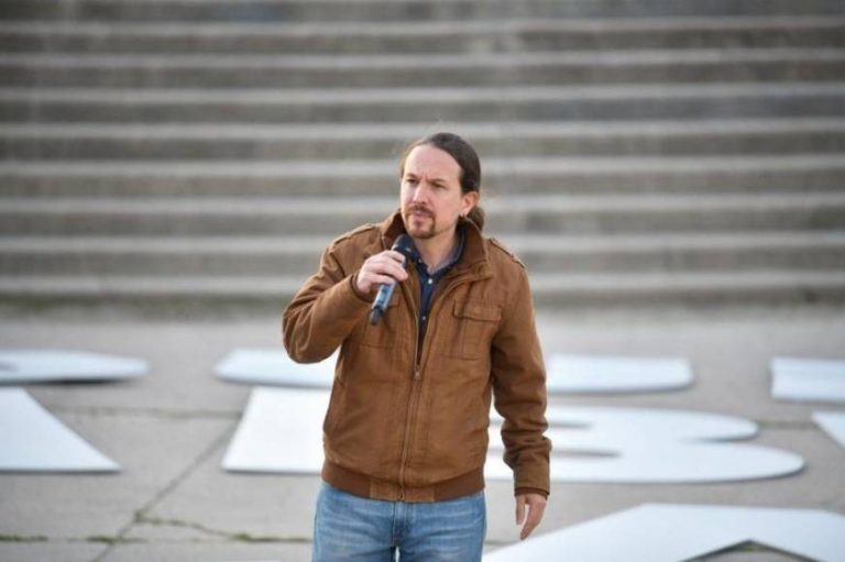 La candidata de VOX al 4M Rocío Monasterio expulsa al candidato de Podemos Pablo Iglesias de un debate electoral
