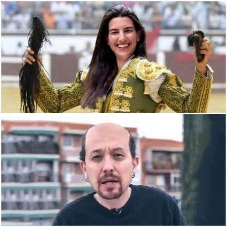Ella de VOX «le ha cortado dos orejas y el moño a Pablo Iglesias. Lo otro entre las piernas mientras huía. «Que cierre la puerta al salir»»