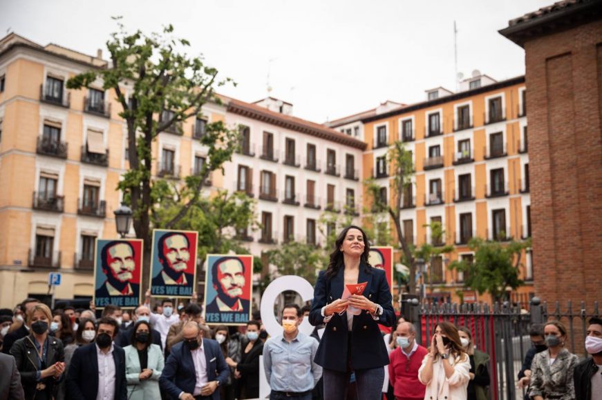 FOTOGRAFÍA. MADRID (ESPAÑA), 24.04.2021. Bal, Aguado, Villacís, y Arrimadas. Ñ Pueblo (5)