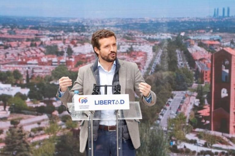 Pablo Casado opina sobre las carta a Pablo Iglesias y actos de violencia contra VOX presentando al PP como solución y voto útil