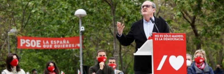 El candidato dle PSOE: «Ayuso (PP) con VOX se sienten impunes y Madrid tiene que estar contra VOX y Colón por nuestra libertad»