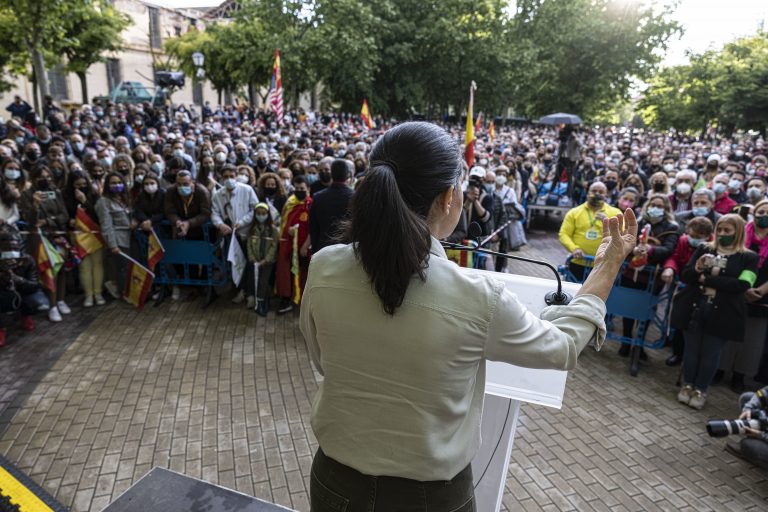 La candidata de VOX Rocío Monasterio: «VOX dará sorpresas» el 4M en las urnas, «clave» para frenar a Podemos y PSOE