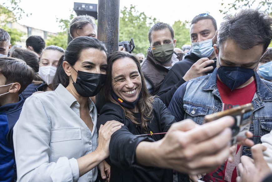 FOTOGRAFÍA. MADRID (ESPAÑA), 28.04.2021. El presidente de VOX, aBASCAL Y mONASTERIO. ñ pUEBLO (11)