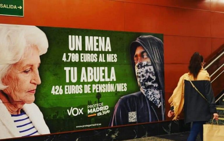 La Justicia da razón a VOX y rechaza los recursos de la Fiscalía y PSOE contra el cartel sobre MENAS