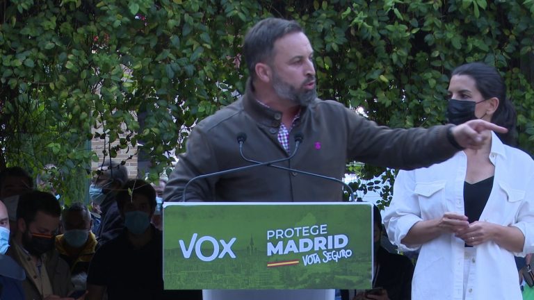 Monasterio y Abascal desde Parla: «Tenemos un mensaje para Pablo Iglesias: «cierre la puerta al salir»»