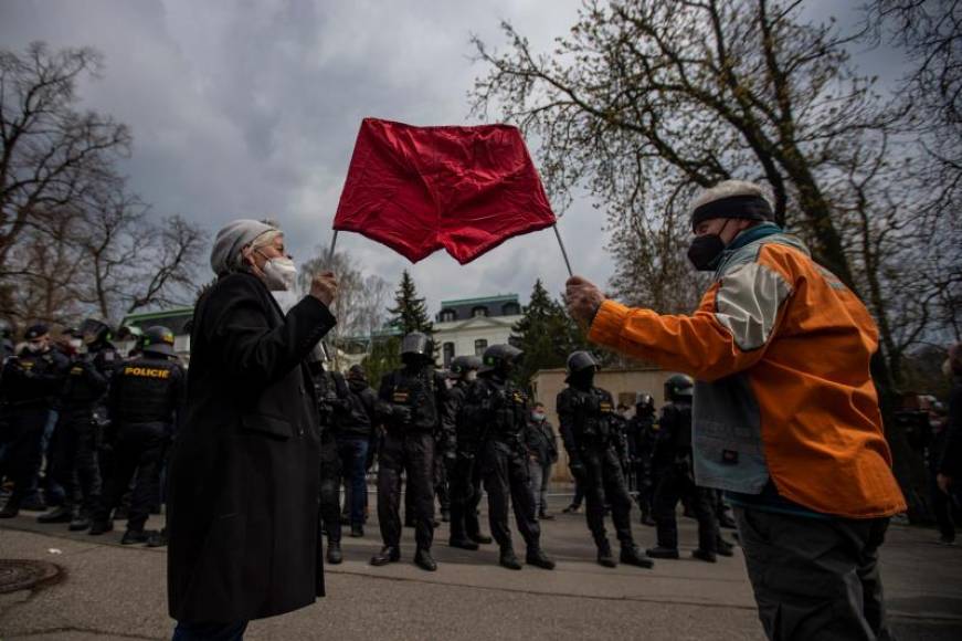 FOTOGRAFÍA. PRAGA 8REPÚBLICA CHECA), 18.04.2021. La República Checa ha abierto un nuevo capítulo de tensiones con Moscú al acusar a sus servicios secretos de sabotaje. Efe