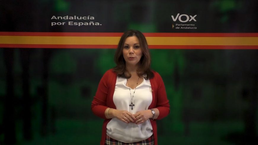 FOTOGRAFÍA. SEVILLA (ESPAÑA), 06.04.2021. La portavoz adjunta del Grupo Parlamentario VOX en el Parlamento de Andalucía, Ángela Mulas. (Ñ Pueblo)