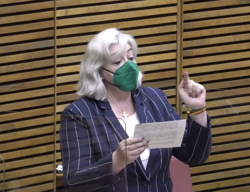 FOTOGRAFÍA. VALENCIA (ESPAÑA), 22.04.2021. La diputada del grupo Parlamentario VOX Comunidad Valenciana, Ana María Cerdán. (Ñ Pueblo)