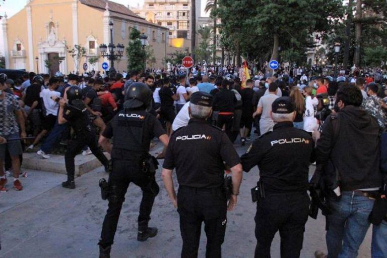 Investigación policial en Ceuta para identificar a los autores de altercados por la visita de Abascal