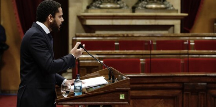 FOTOGRAFÍA. BARCELONA (ESPAÑA), 21.05.2021. El líder de Vox en el Parlamento de Cataluña, Ignacio Garriga Vaz de Concicao. ACN.