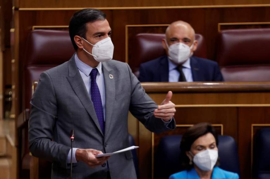 FOTOGRAFÍA. MADRID (ESPAÑA), 12.05.2021. El presidente del Gobierno, Pedro Sánchez, durante... Efe