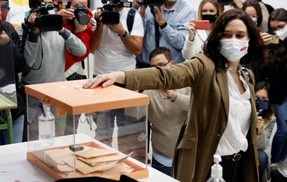 FOTOGRAFÍA. MADRID (ESPAÑA), 04.05.2021. La presidente de la Comunidad de Madrid, Isabel Díaz Ayuso. Efe