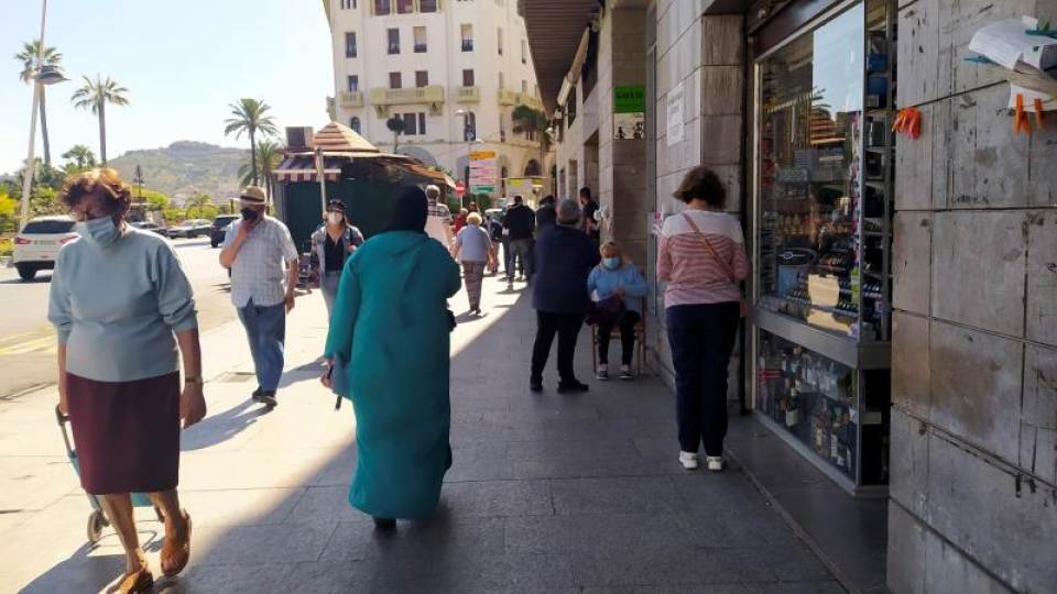 FOTOGRAFÍA. CEUTA (ESPAÑA), 24.05.2021. Vista de una calle de Ceuta este lunes. Efe