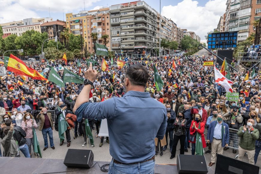 FOTOGRAFÍA. MADRID (ESPAÑA), 01.05.2021. VOX y el sindicato de los trabajadores españoles Solidaridad, 1 de mayo. Ñ Pueblo (3)