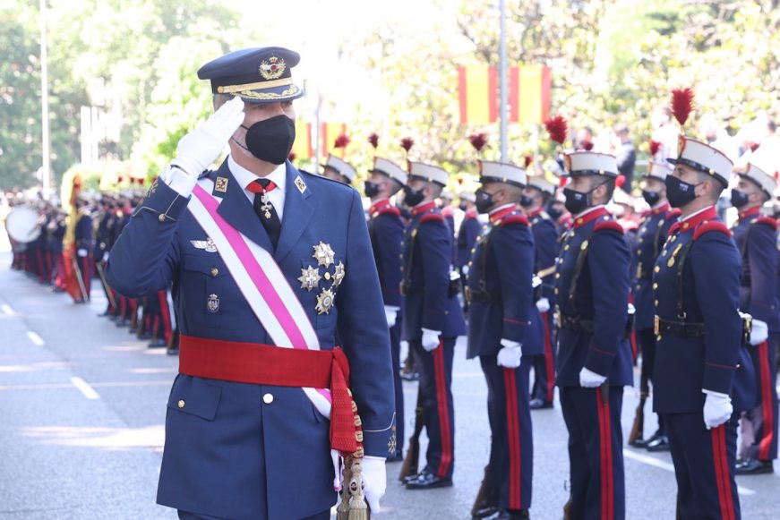 FOTOGRAFÍA. MADRID (ESPAÑA), 29.05.2021. Los Majestades los Reyes de España han presidido el acto del Día de las Fuerzas Armadas 2021. Ñ pueblo (9)
