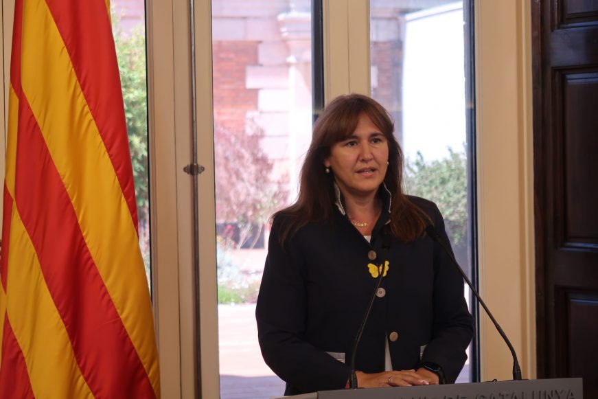 FOTOGRAFÍA. PARLAMENTO DE CATALUÑA (BARCELONA) ESPAÑA, 19.05.2021. La presidente del Parlamento de Cataluña, Laura Borràs Castanyer (JxCat). Ñ pueblo (1)