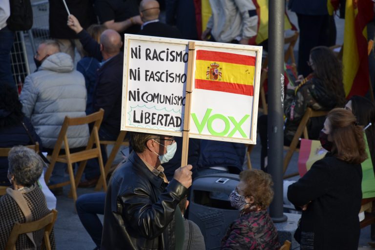 Mayoría absoluta de 181 escaños de VOX y PP en España: PSOE, Cs y Podemos se hunden