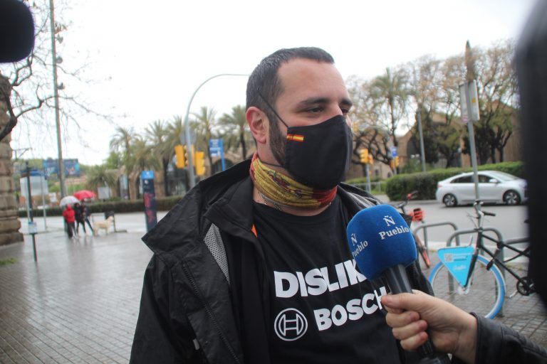 El simpatizante del sindicato Solidaridad Jordi de la Fuente: «Estamos reclamando patria, trabajo y solidaridad»